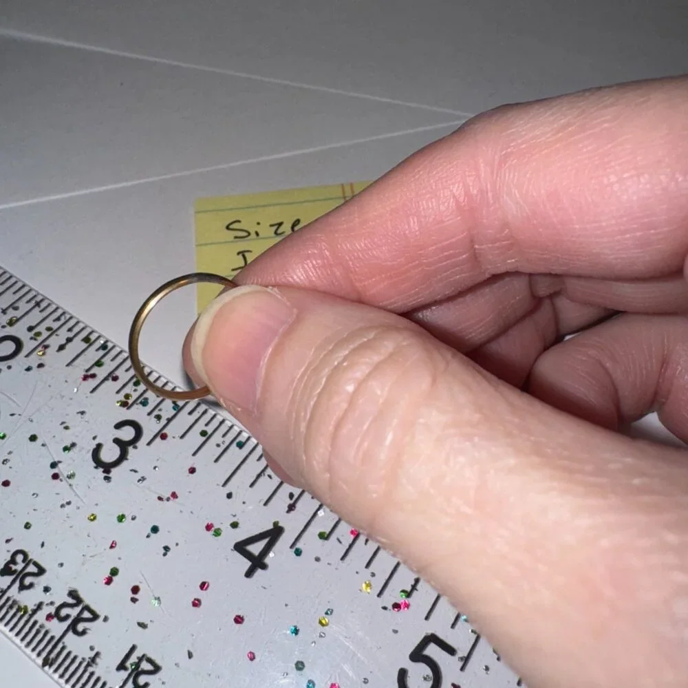 **Host Pick** 1.33mm Gold Filled Plain Band Ring, Size 2 ** Host Pick**